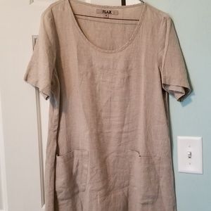 Flax boxy cut casual dress